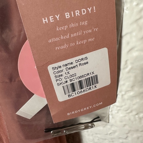 NWT Birdy Grey Doris Dress in Chiffon Desert Rose - Picture 5 of 6